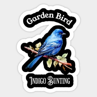 Garden Bird Indigo Bunting Sticker